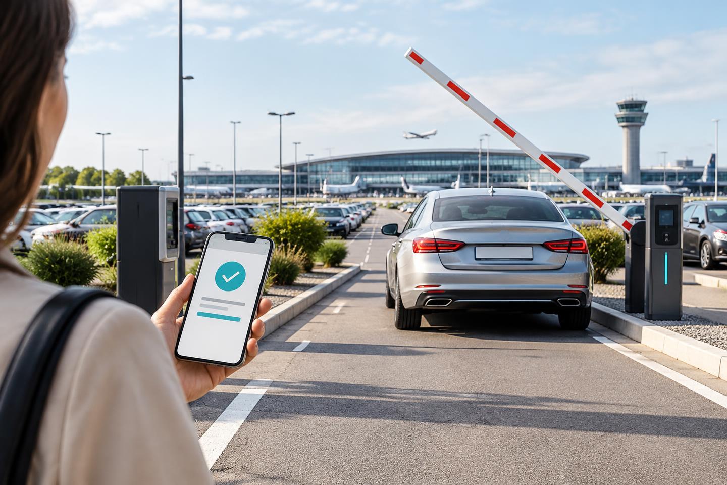 Illustratief beeld van een boekingsbevestiging bij een parkeerlocatie