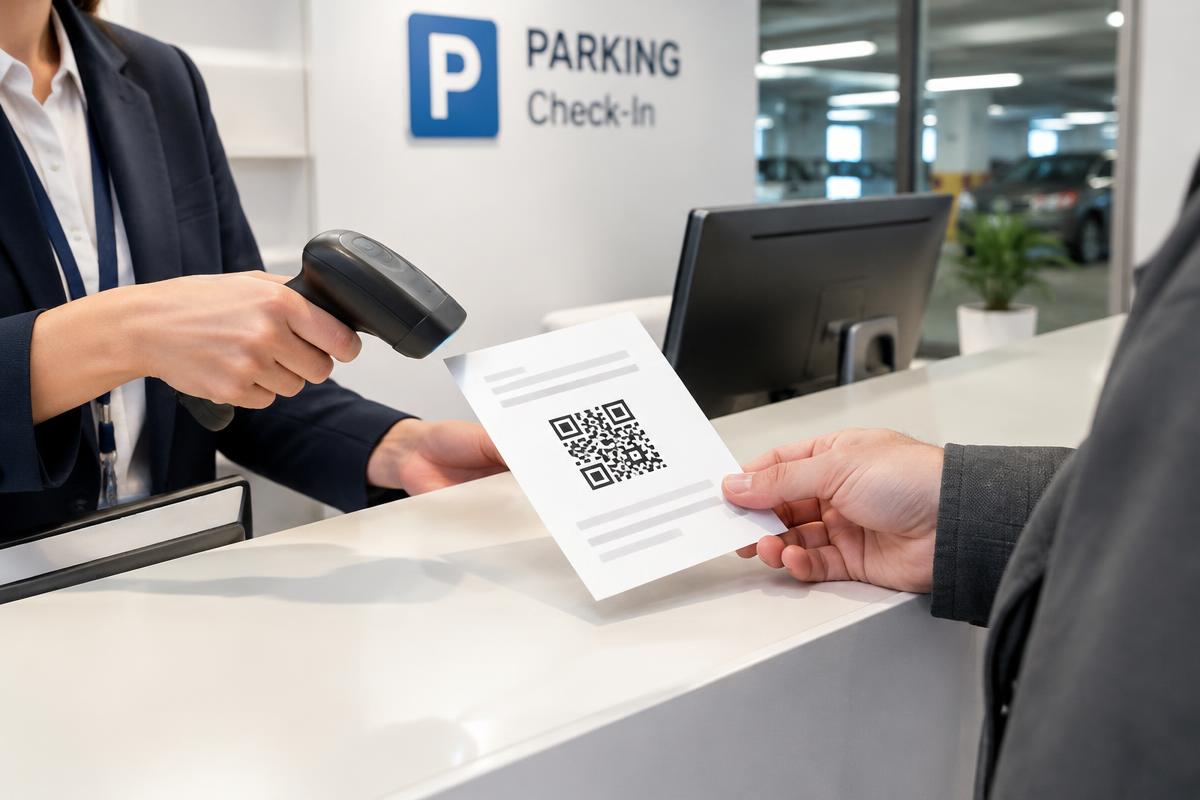 Un empleado escanea en el mostrador el código QR de un bono de un socio